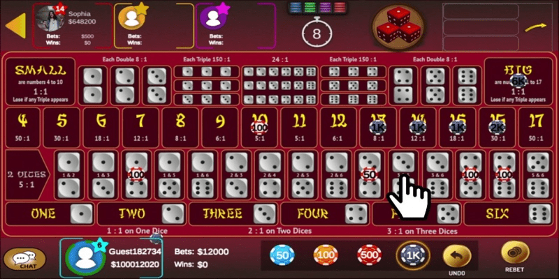 Sicbo là game Casino xuất hiện từ khá sớm